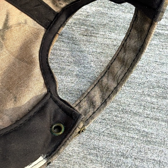 AJM Wrights Wilderness Camp Ontario Canada Camo Adjustable Strap Back Hat OSFA - Picture 12 of 13